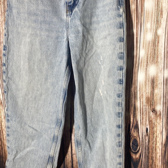 We The Free Jeans-Women's Straight Wide Leg Distressed High Rise 26 - Picture 4 of 11